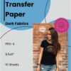 PPD 10 Sheets 8.5x11 - Inkjet Iron-on Heat Transfer Paper for Black & Dark Fabric and T-Shirts - Premium - PPD-4-10